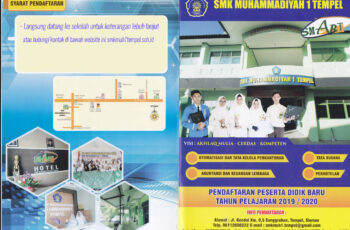 Brosur SMK Muhammadiyah 1 tempel